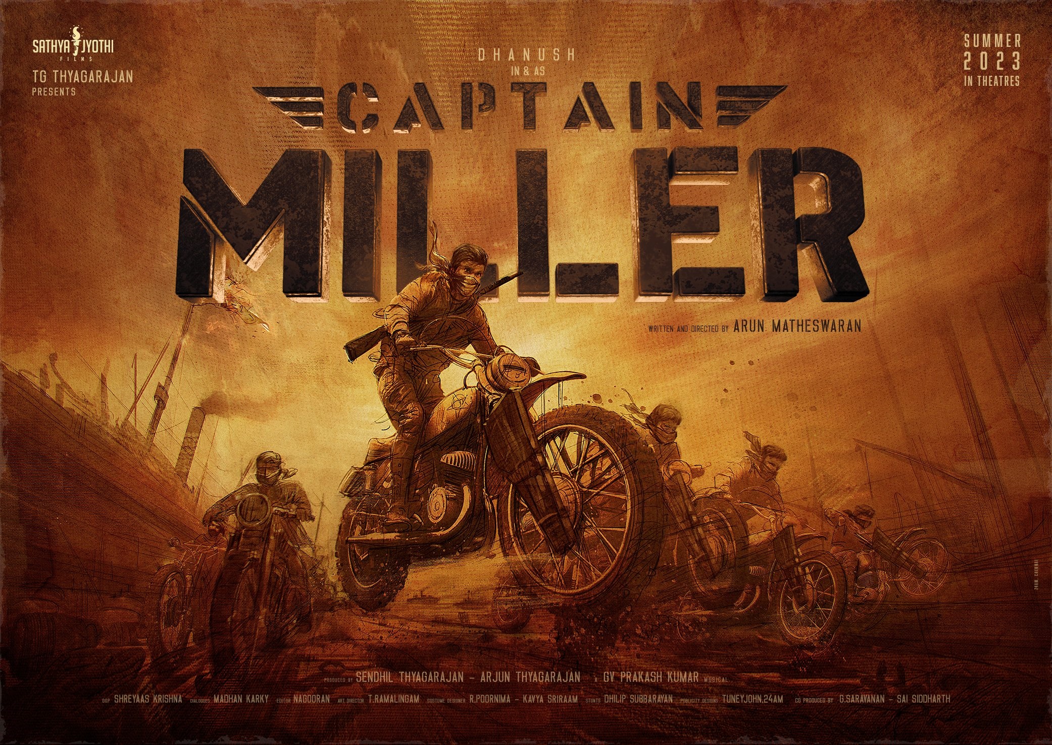 Dhanush releases trailer for new film entitled ‘Captain Miller’ Tamil